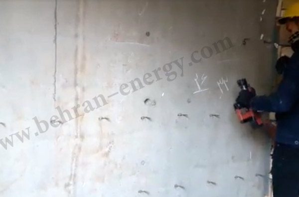 نصب گلمیخ در سطوح بتنی توسط گلمیخ - شرکت مهندسی بهران انرژی2