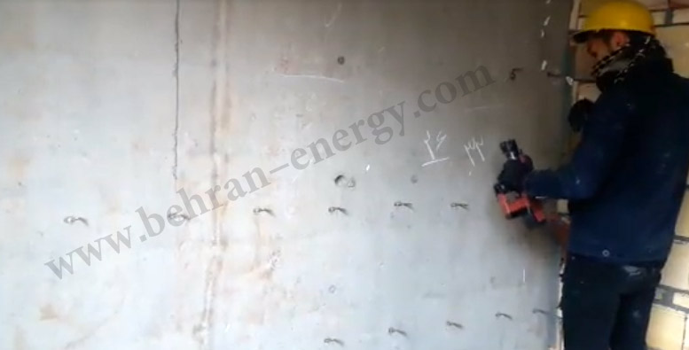 نصب گلمیخ در سطوح بتنی توسط گلمیخ - شرکت مهندسی بهران انرژی2