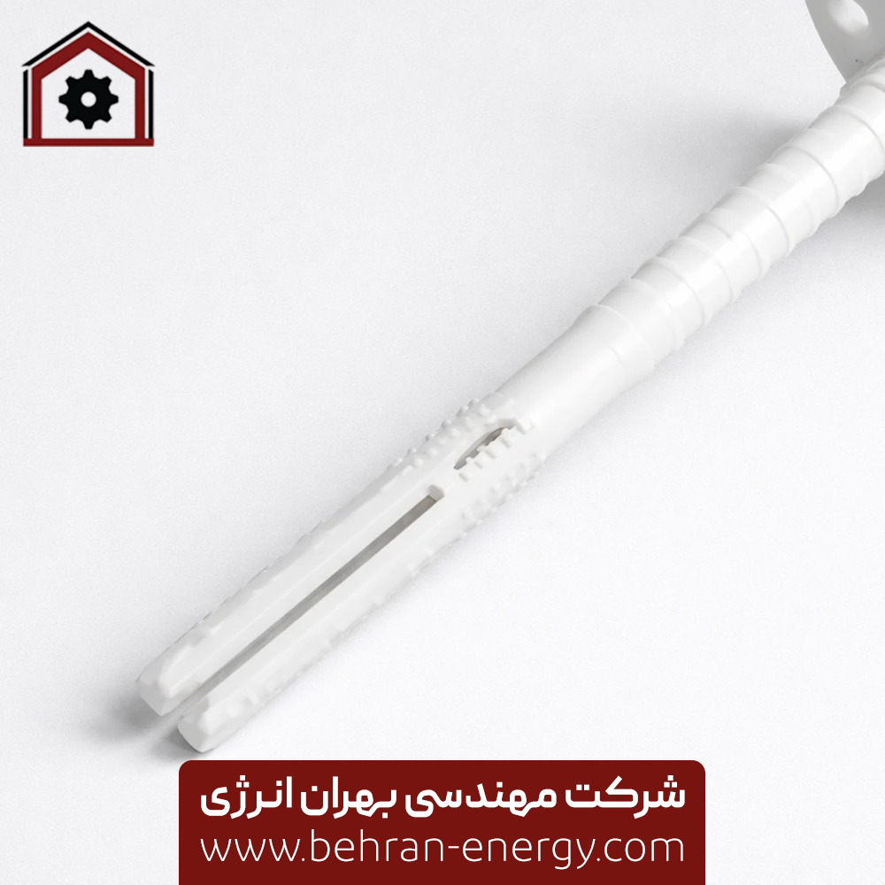 گل میخ سفید طول 13 سانت و قطر دیسک 6 سانت کد GK13 بهران انرژی