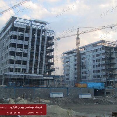 عایق کاری صوتی و حرارتی زیر نمای کامپوزیت با پشم شیشه – پروژه پدیده شاندیز مشهد