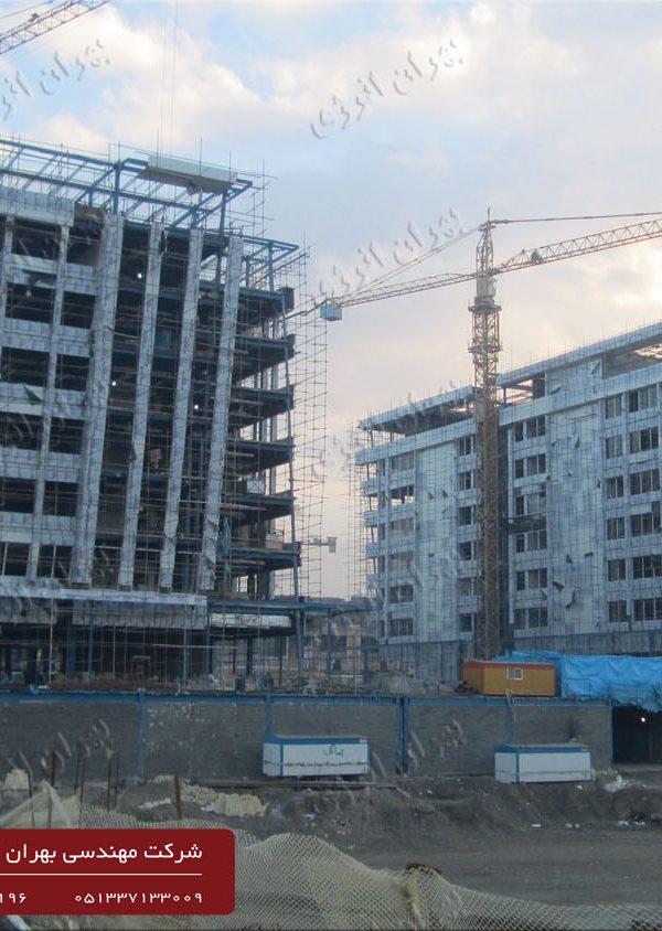 عایق کاری صوتی و حرارتی زیر نمای کامپوزیت با پشم شیشه – پروژه پدیده شاندیز مشهد