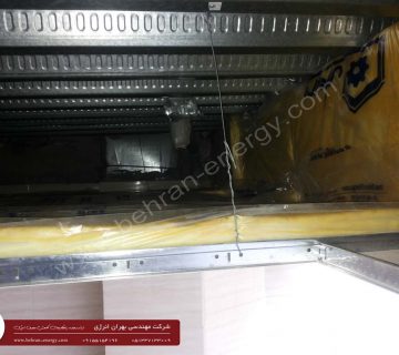 شرکت مهندسی بهران انرژی - عایق کاری حرارتی بر روی سقف کاذب با پشم شیشه