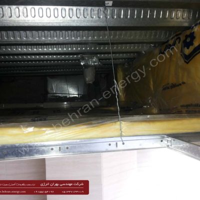 شرکت مهندسی بهران انرژی - عایق کاری حرارتی بر روی سقف کاذب با پشم شیشه