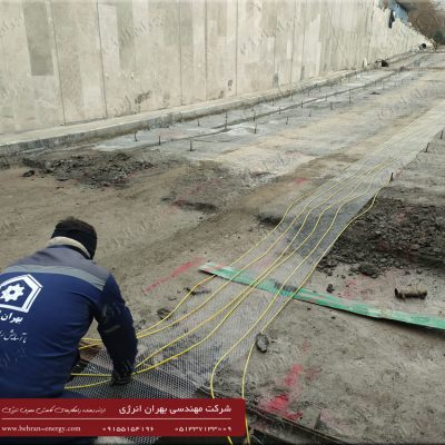 شروع به کار اجرای پروژه گرمایش الکتریکال کف رمپهای پایانه آزادی