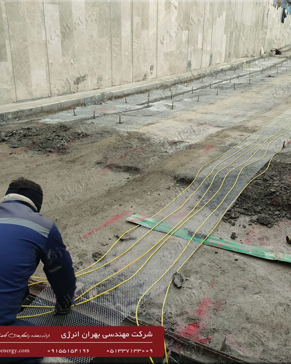 شروع به کار اجرای پروژه گرمایش الکتریکال کف رمپهای پایانه آزادی