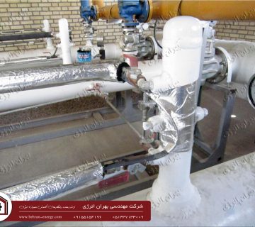هیت تریس ( گرمایش الکتریکال موضعی ) ایستگاه شرکت گاز - شرکت مهندسی بهران انرژی