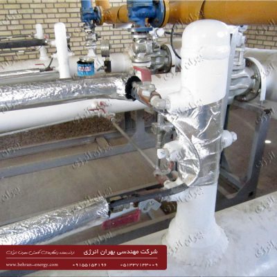 هیت تریس ( گرمایش الکتریکال موضعی ) ایستگاه شرکت گاز - شرکت مهندسی بهران انرژی