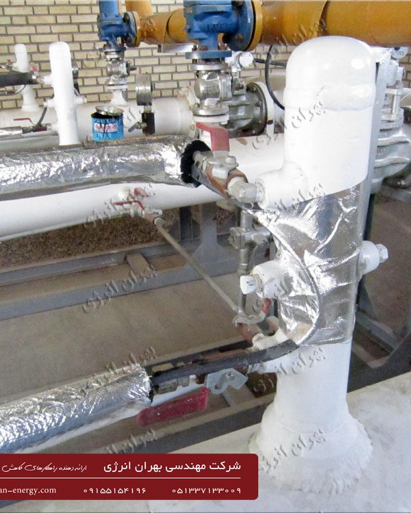 هیت تریس ( گرمایش الکتریکال موضعی ) ایستگاه شرکت گاز - شرکت مهندسی بهران انرژی