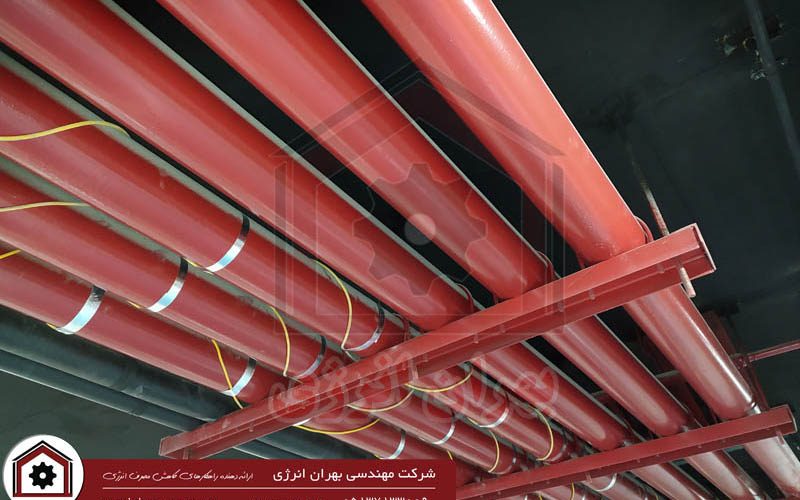 عایق کاری حرارتی سیستم اطفاء حریق پایانه آزادی مشهد