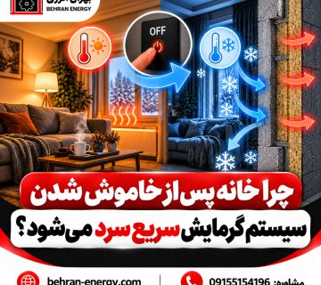 چرا خانه پس از خاموش شدن سیستم گرمایش سریع سرد می‌شود؟ بهران انرژی