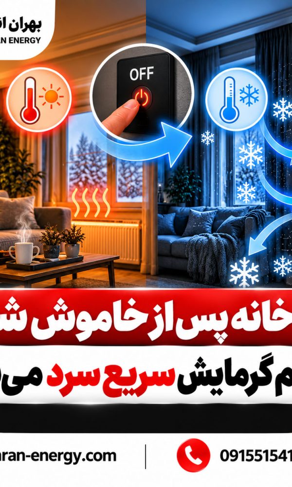 چرا خانه پس از خاموش شدن سیستم گرمایش سریع سرد می‌شود؟ بهران انرژی