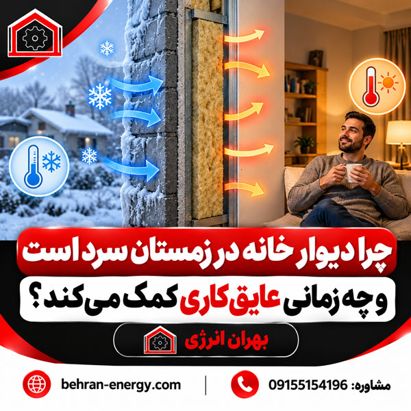 چرا دیوار خانه در زمستان سرد است و چه زمانی عایق‌کاری کمک می‌کند؟ بهران انرژی