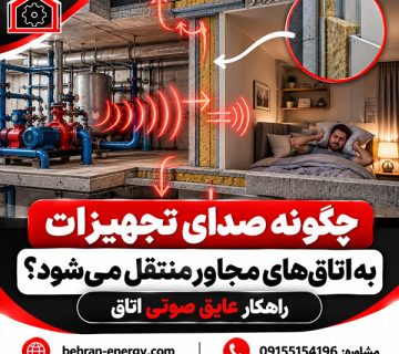 چگونه صدای تجهیزات به اتاق‌های مجاور منتقل می‌شود؟ راهکار عایق صوتی اتاق